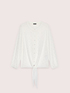 Camisa de georgette con destellos luminosos image number 4