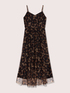 Vestido animal print largo de tul image number 5