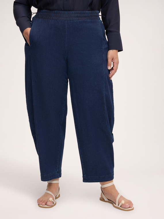 Balloon Jeans with Drawstring