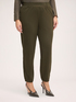Jogger-Hose mit elastischem Bund und gerippten Abschl&uuml;ssen image number 0