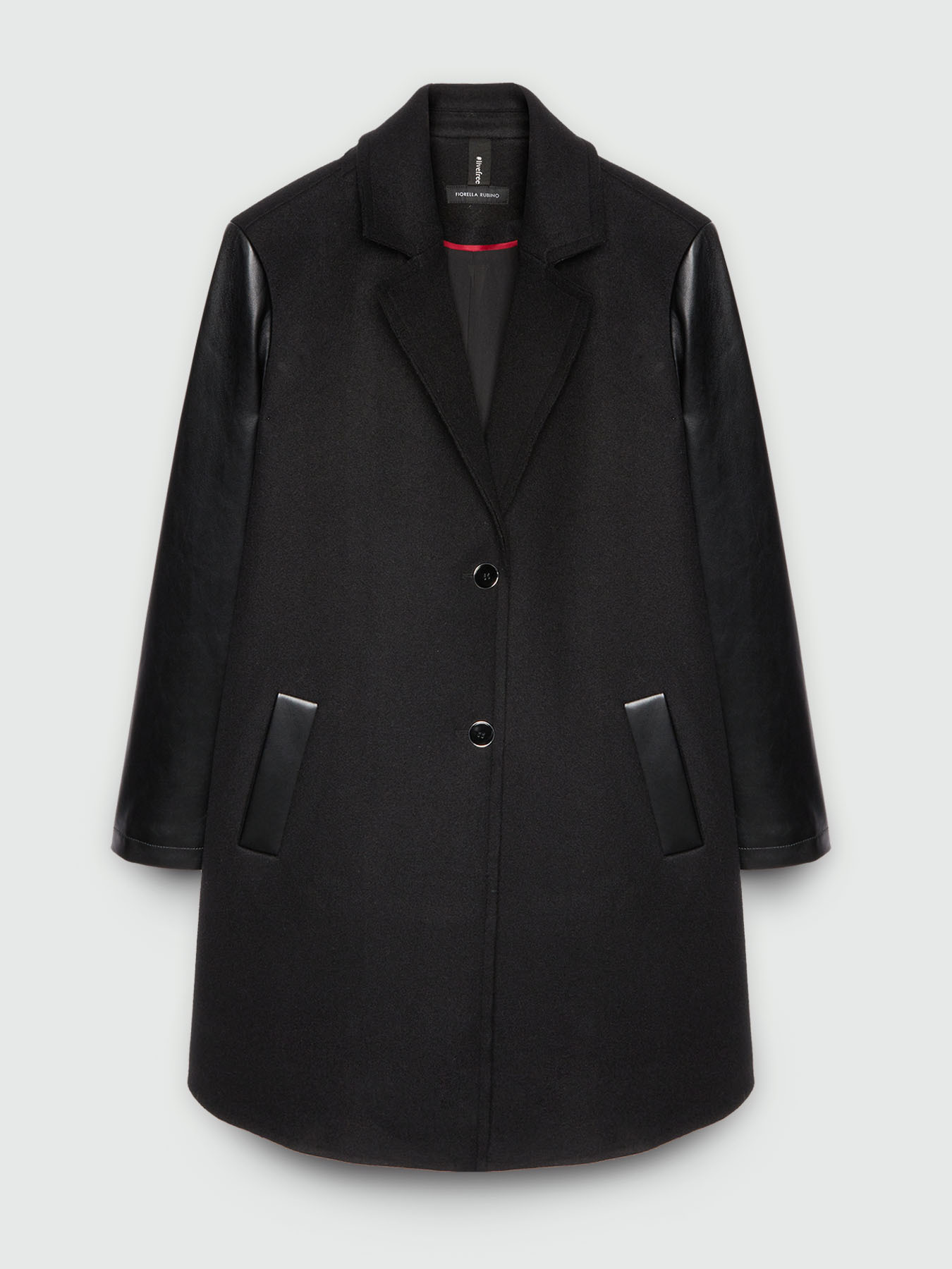 Dual-fabric coat image number 5