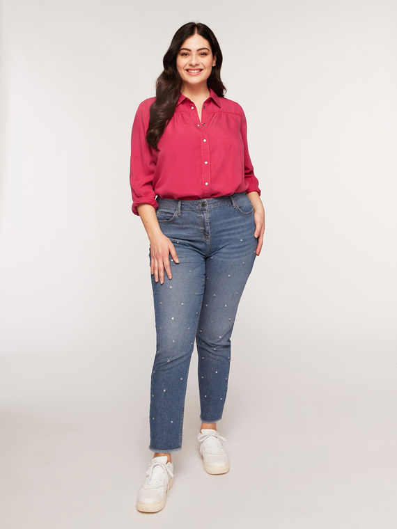 Fiorella Rubino Camicia colorata in tencel Donna