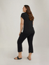 Pantalones kick flare Agata con bordado en el bajo image number 1