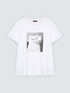 T-shirt in cotone con stampa gatto image number 4