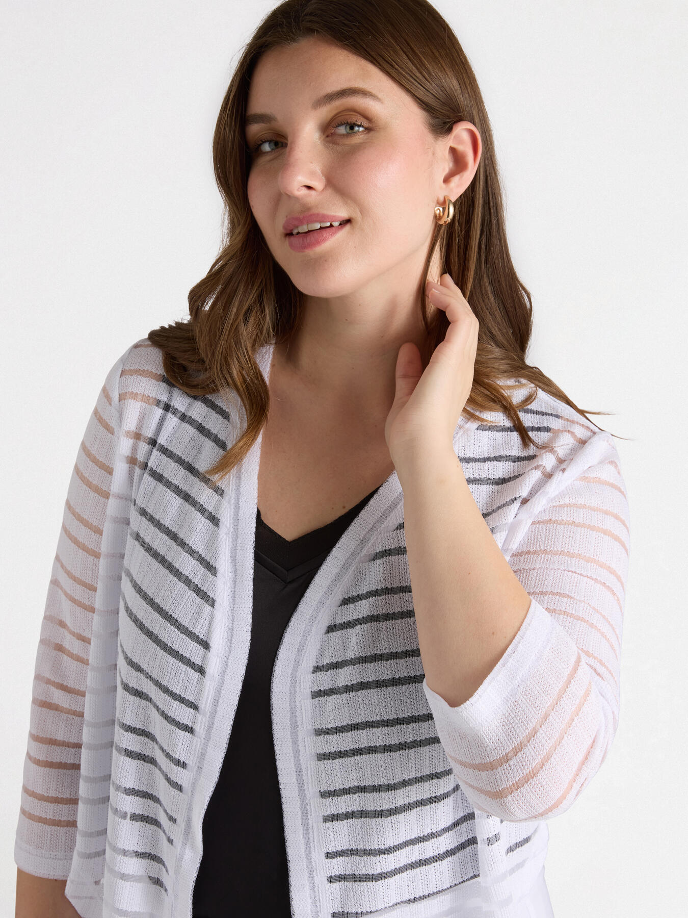 Striped shrug image number 2