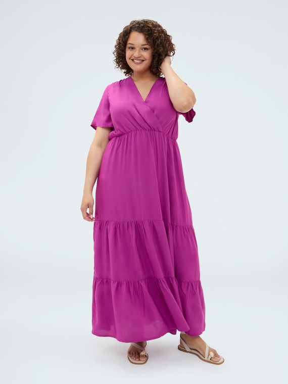 Long Smile viscose dress