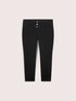 Black denim jeggings with three buttons image number 0