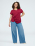 T-shirt with draping and light spots image number 2
