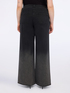 Wide leg jeans with gradient glitter effect image number 1