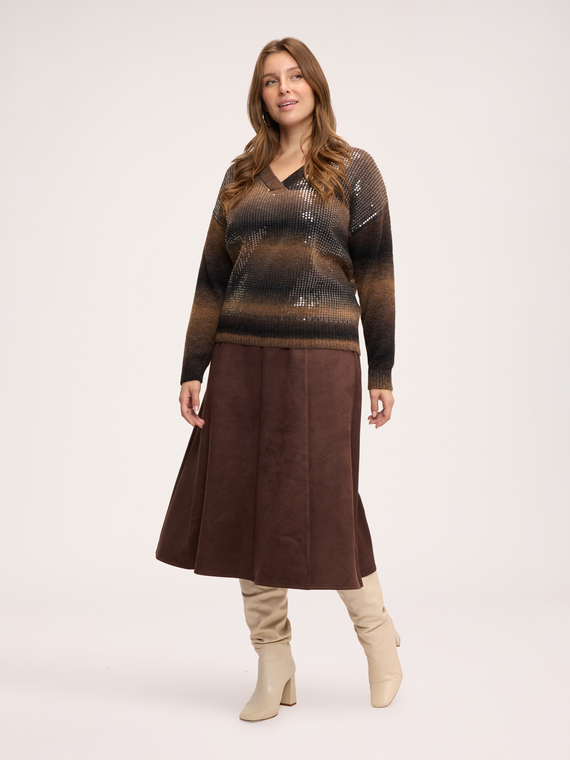 Maglia sfumata con paillettes