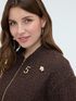 Bomber sweatshirt with pins image number 3