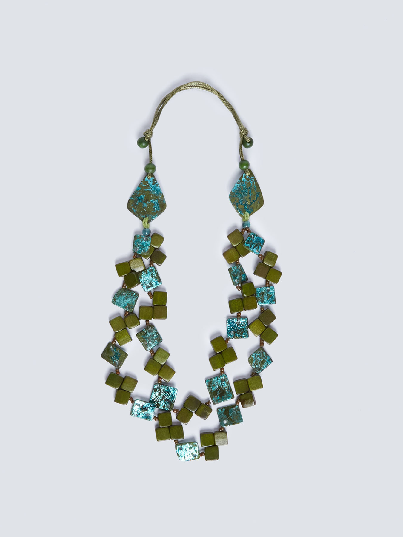 Iridescent multi-strand necklace image number 0
