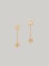 Dangling star-shaped earrings image number 0