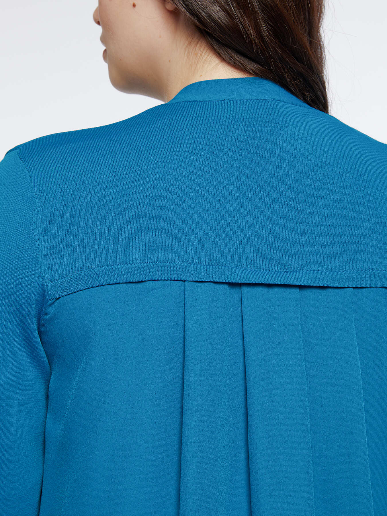 Langer Cardigan mit R&uuml;ckenteil aus Georgette image number 3