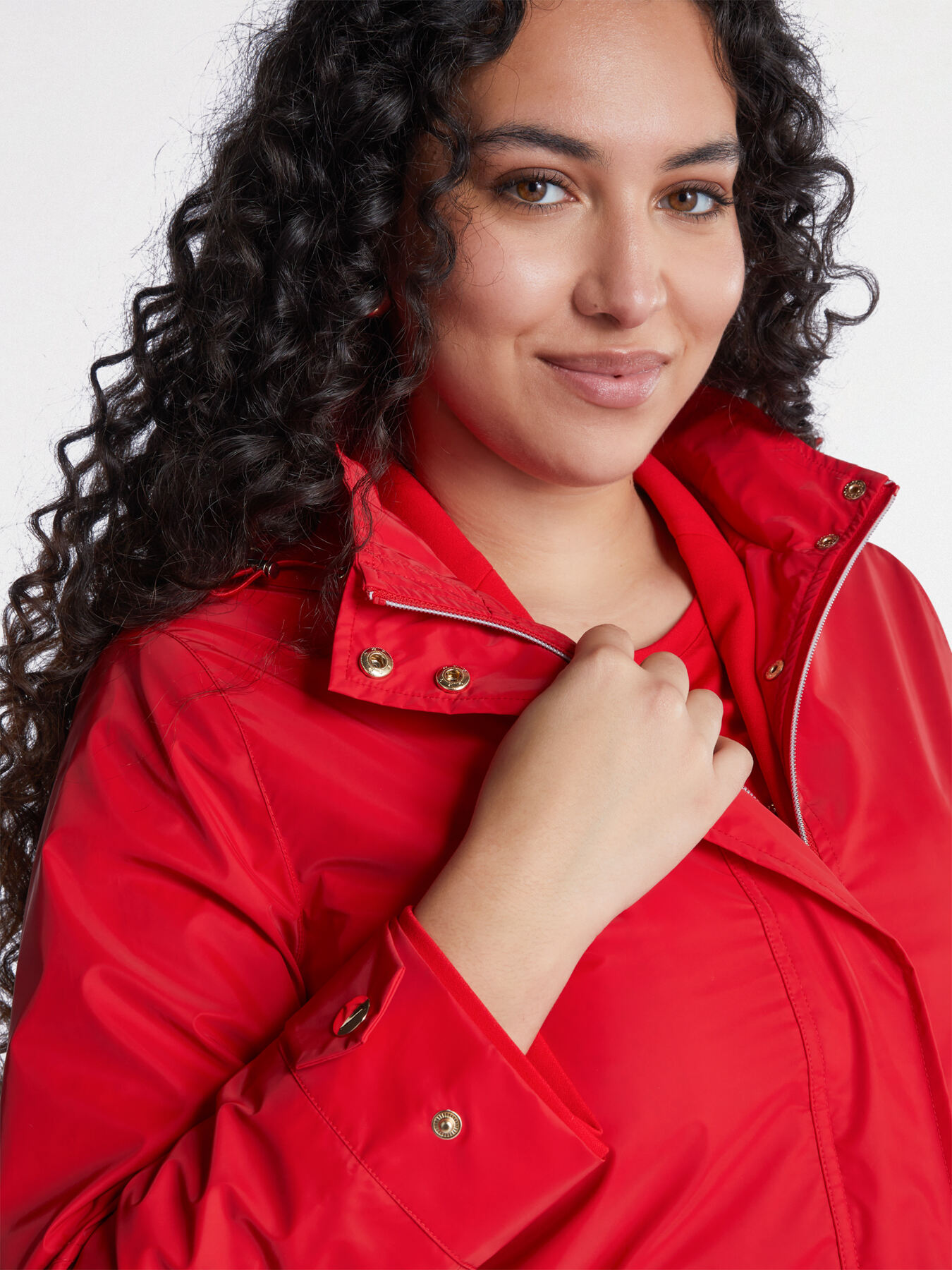 Long-cut hooded parka image number 3