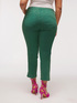 Capri trousers with embroidered hem image number 1