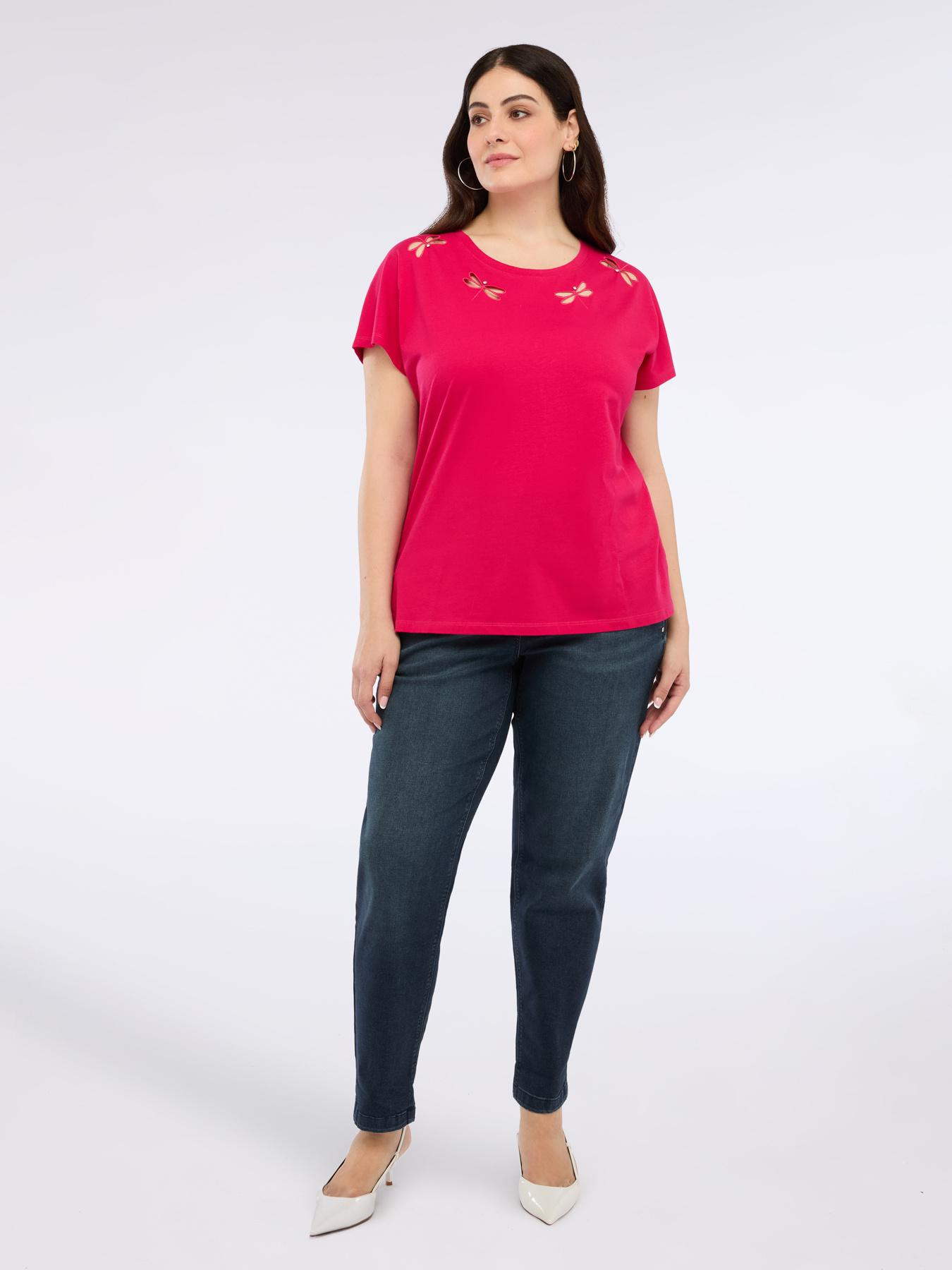 T-Shirt mit Libellen-Detail image number 3