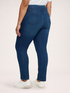 Blue jeggings with decorative buttons image number 2