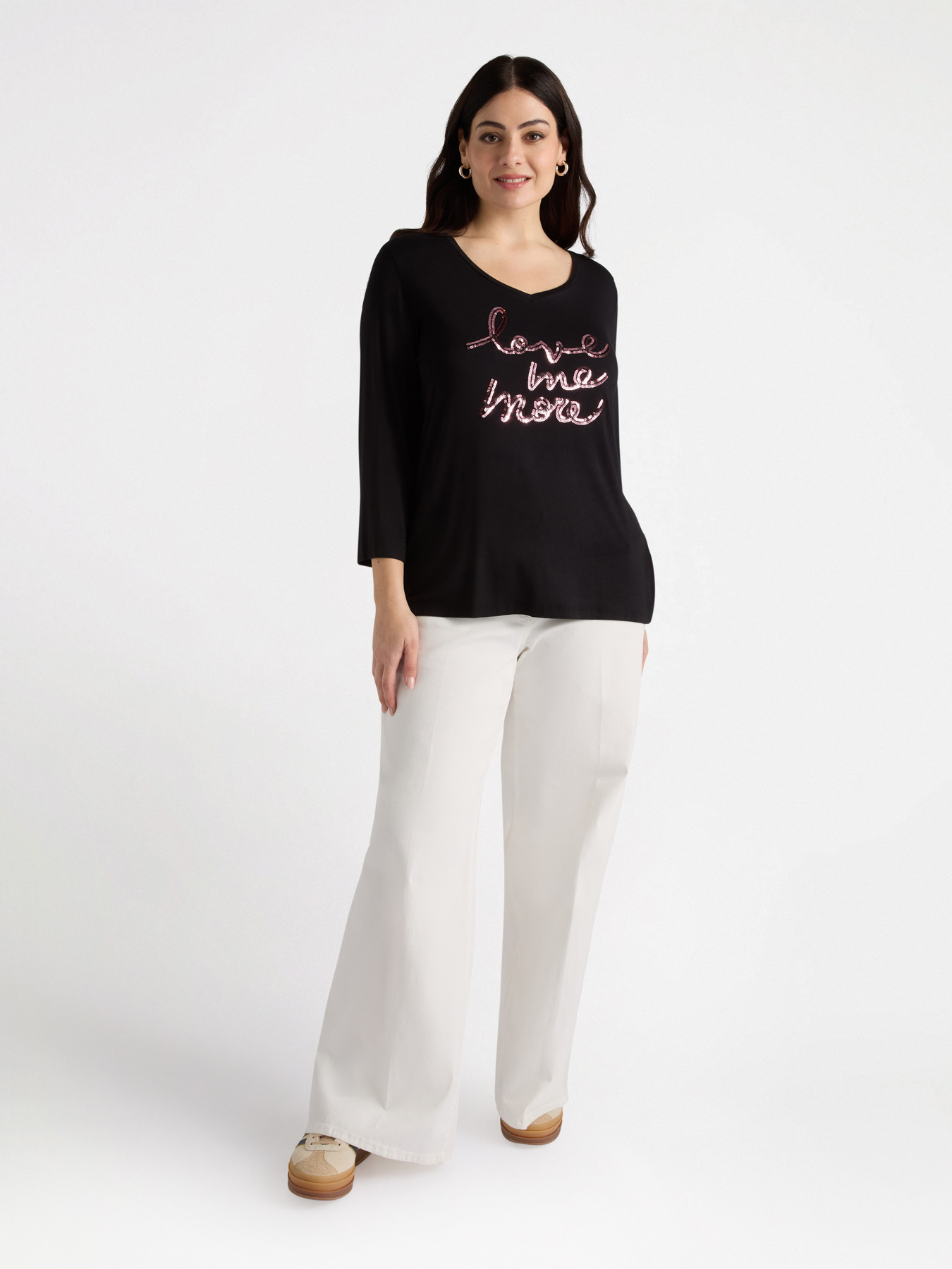 LENZING&trade; ECOVERO&trade; viscose embroidered T-shirt image number 0