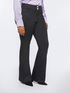 Stretch fabric flared trousers image number 0