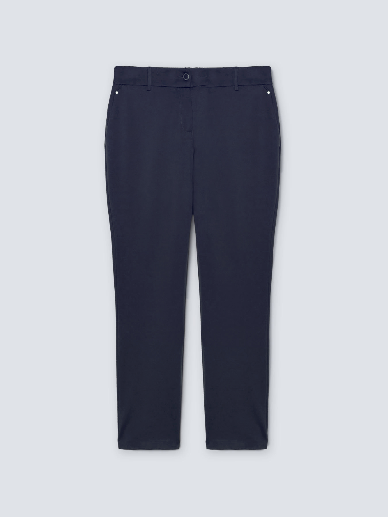 ECOVERO&trade; viscose Milano-stitch trousers image number 3