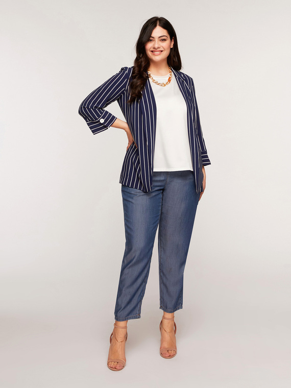 Fiorella Rubino Giacca blazer a righe Donna