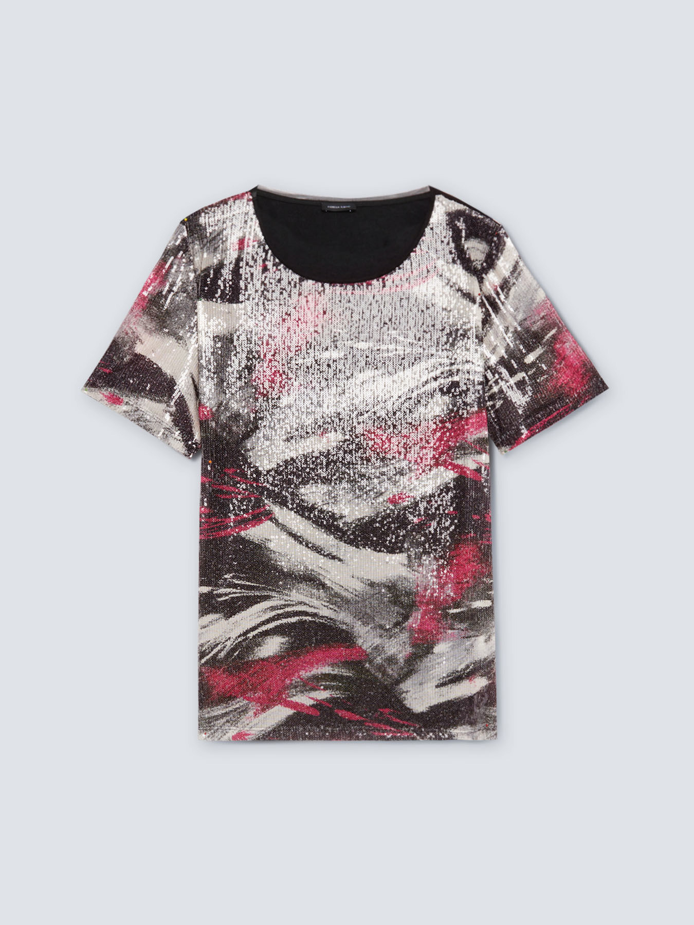 T-shirt with sequinned front image number 3