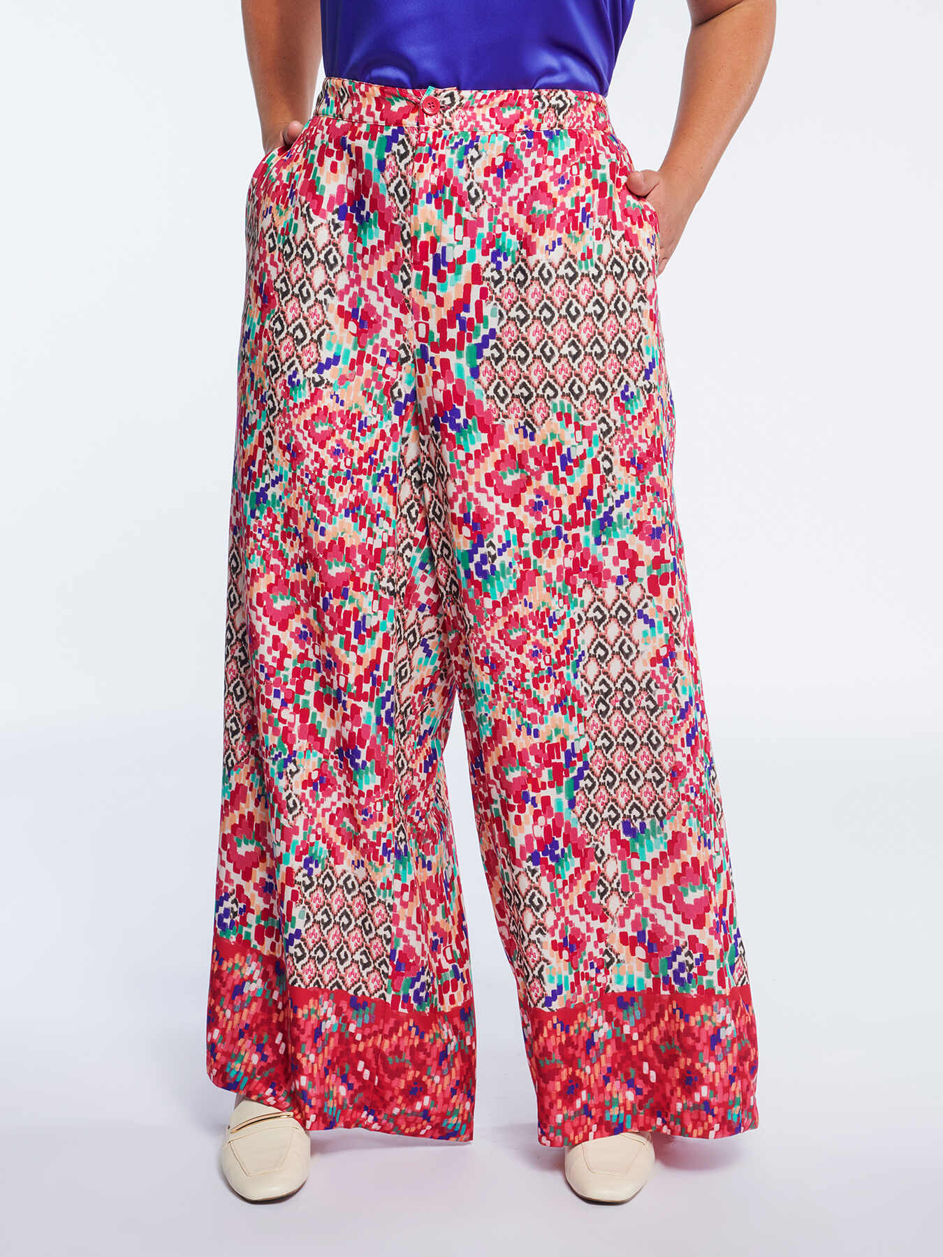 Ikat print trousers image number 2