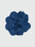 Denim flower brooch image number 1