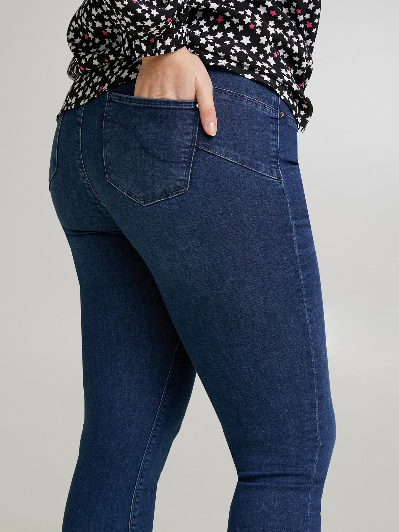 Diamante push-up jeggings image number 2