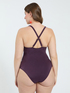 One-piece swimsuit with studs and cut out detail image number 5