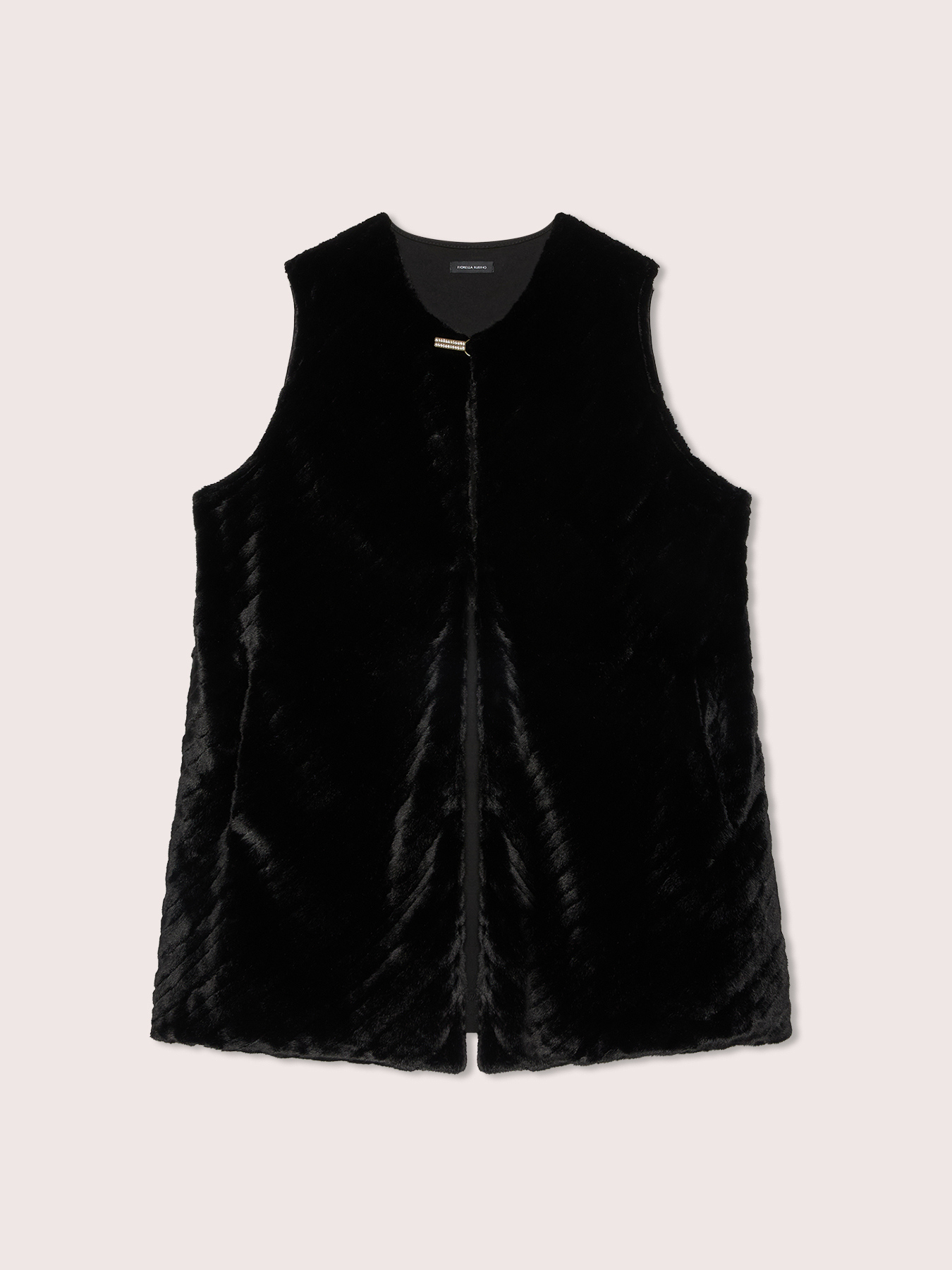 Gilet lungo in peluches image number 5