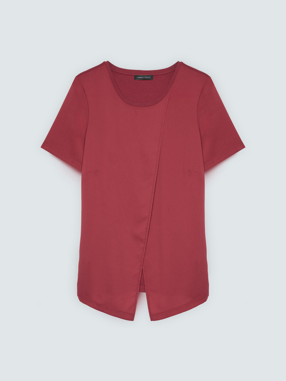 T-shirt bimati&egrave;re avec d&eacute;tail portefeuille