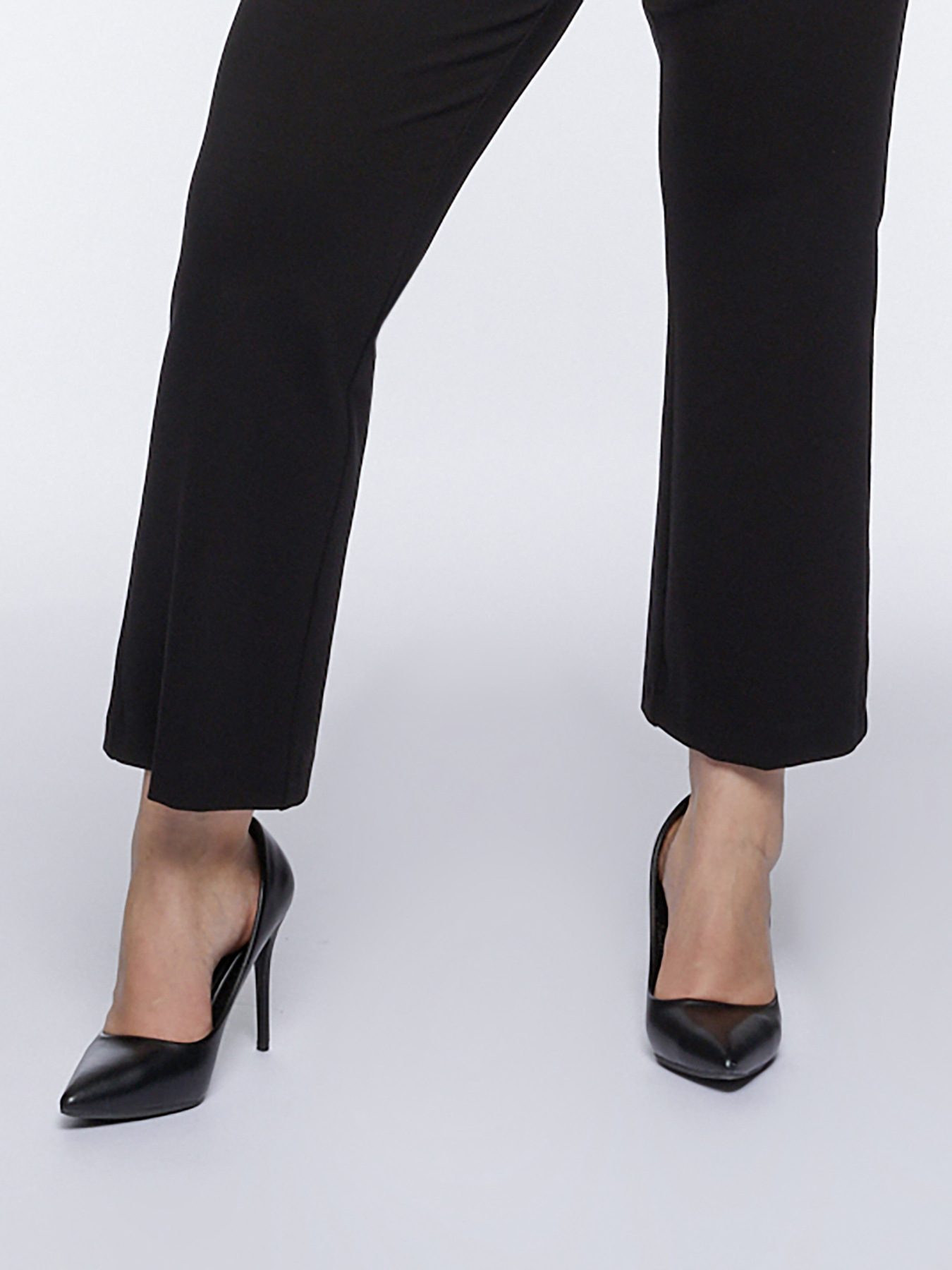 ECOVERO&trade; viscose flared kick trousers image number 2