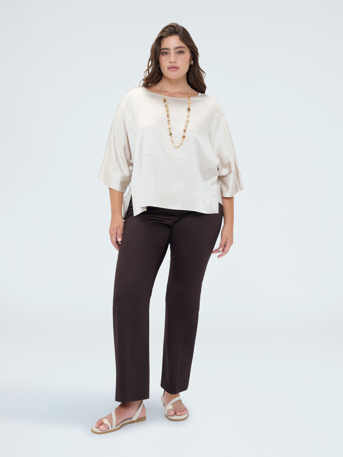 Pantaloni Regular in cotone stretch image number 2