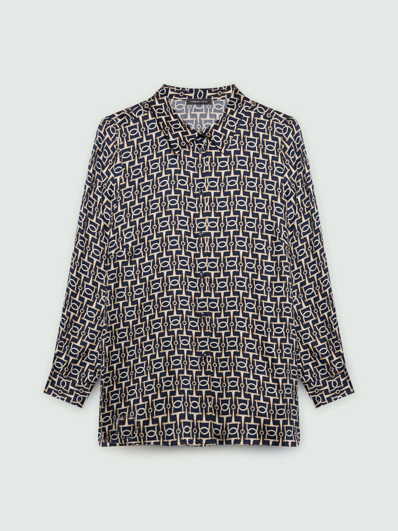 Camisa con estampado de cadenas image number 4