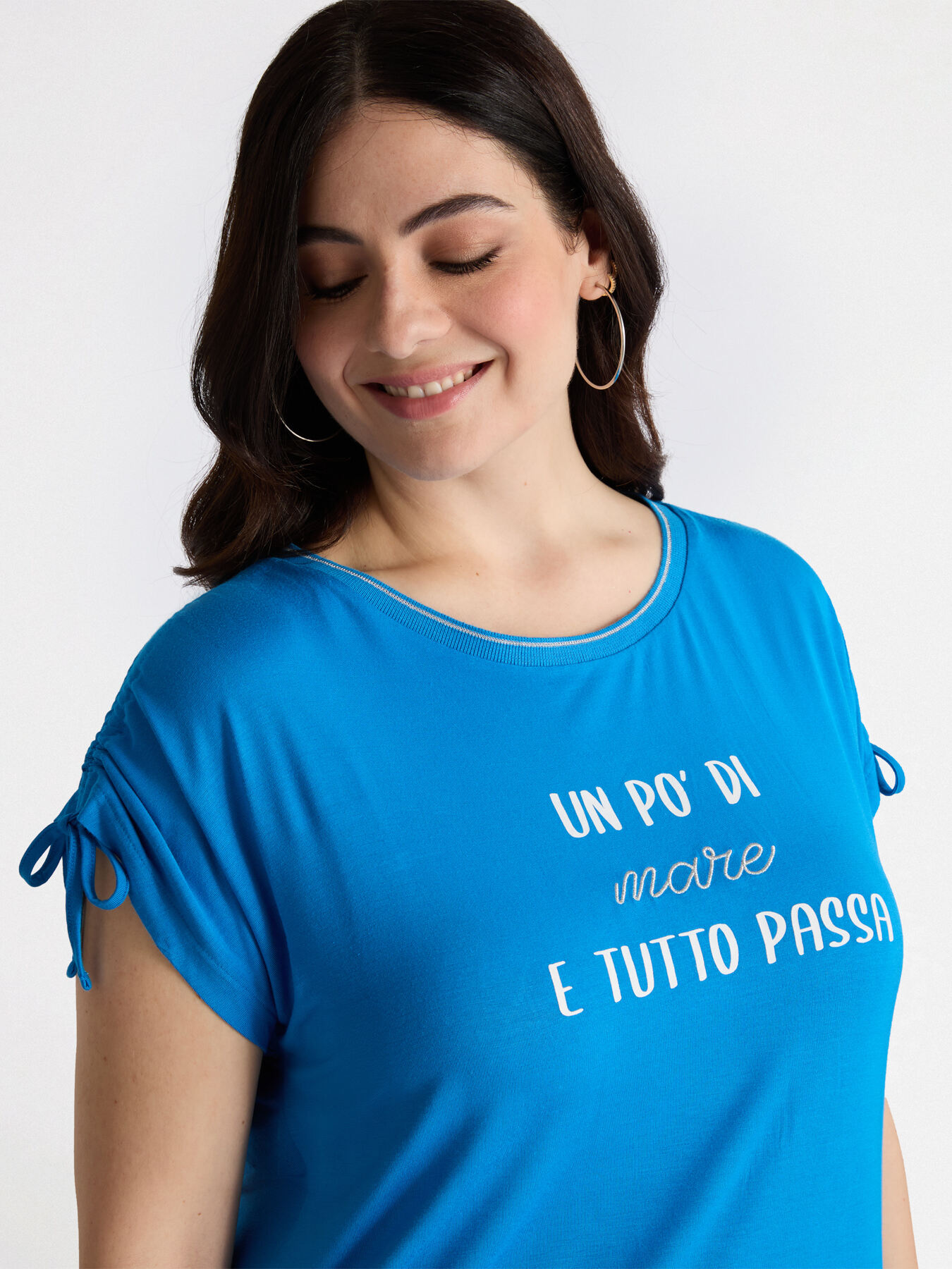 T-Shirt mit Stickerei aus LENZING&trade; ECOVERO&trade; Viskose image number 3