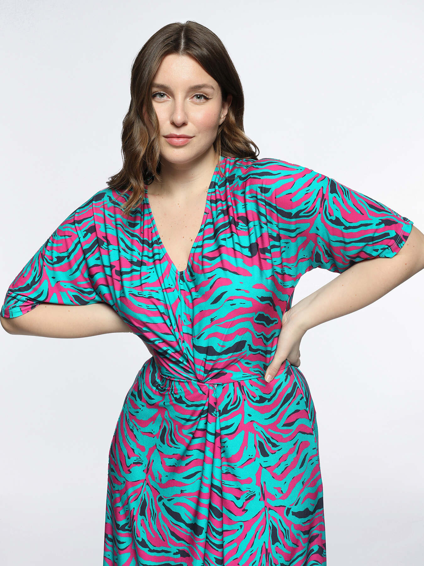 Robe imprim&eacute;e en jersey image number 2