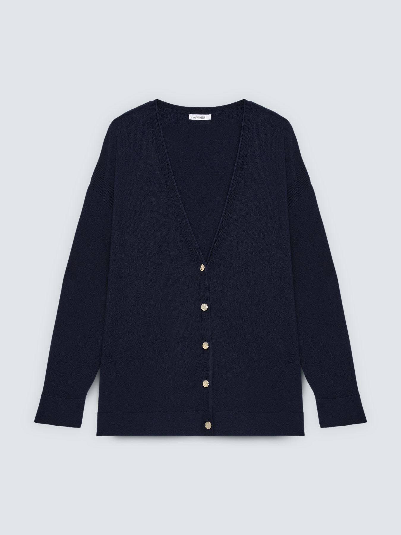 V-neck cardigan with buttons image number 4