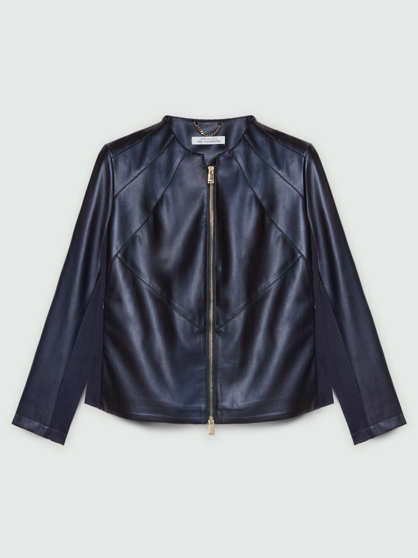 Veste de motard en tissu lam&eacute; image number 4