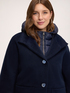 Daunenjacke mit Kapuze aus zwei Materialien image number 3