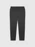 Grey m&eacute;lange straight-leg trousers image number 4