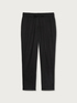 Linen/viscose joggers image number 3