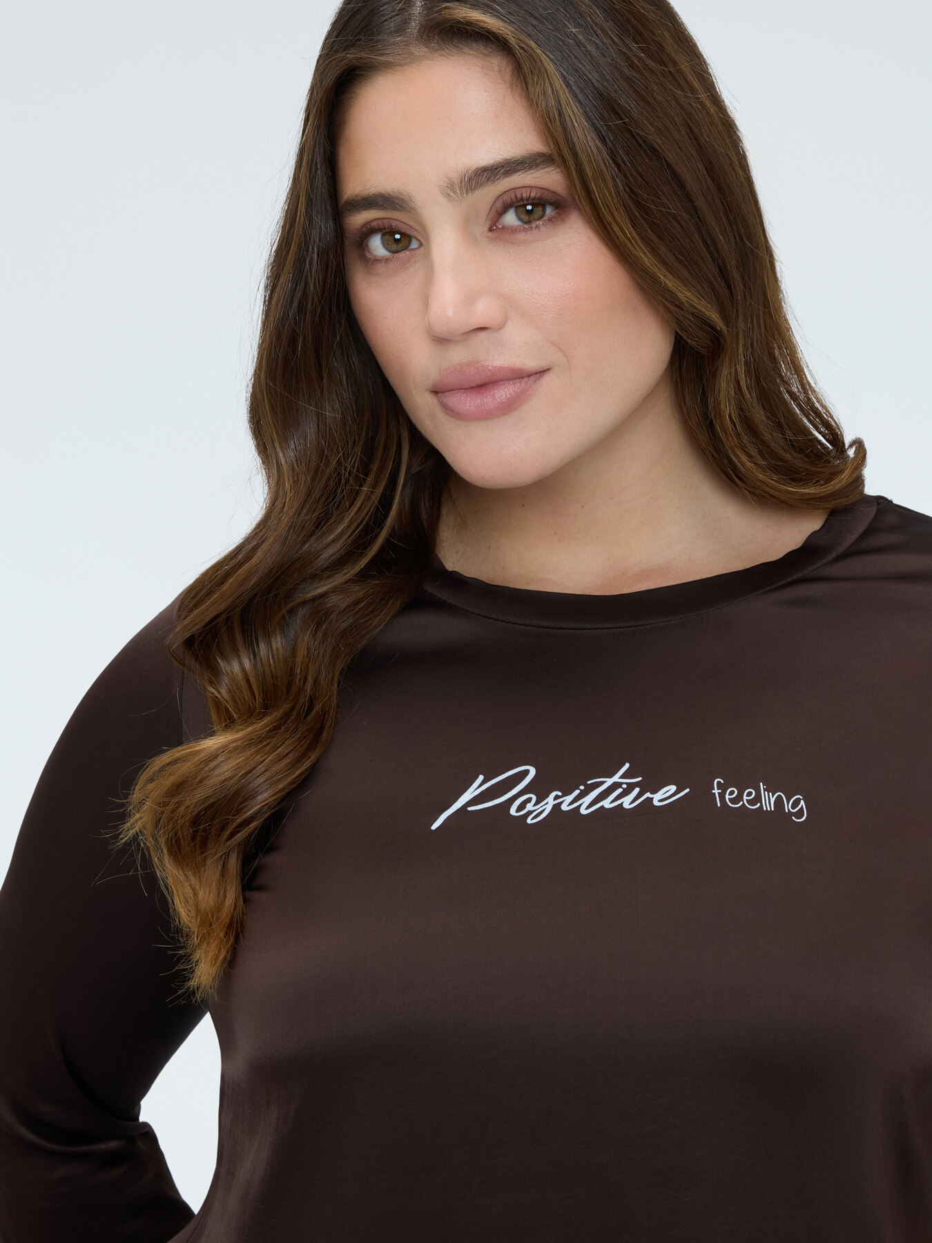 Bluse aus Satin Positive feeling image number 3