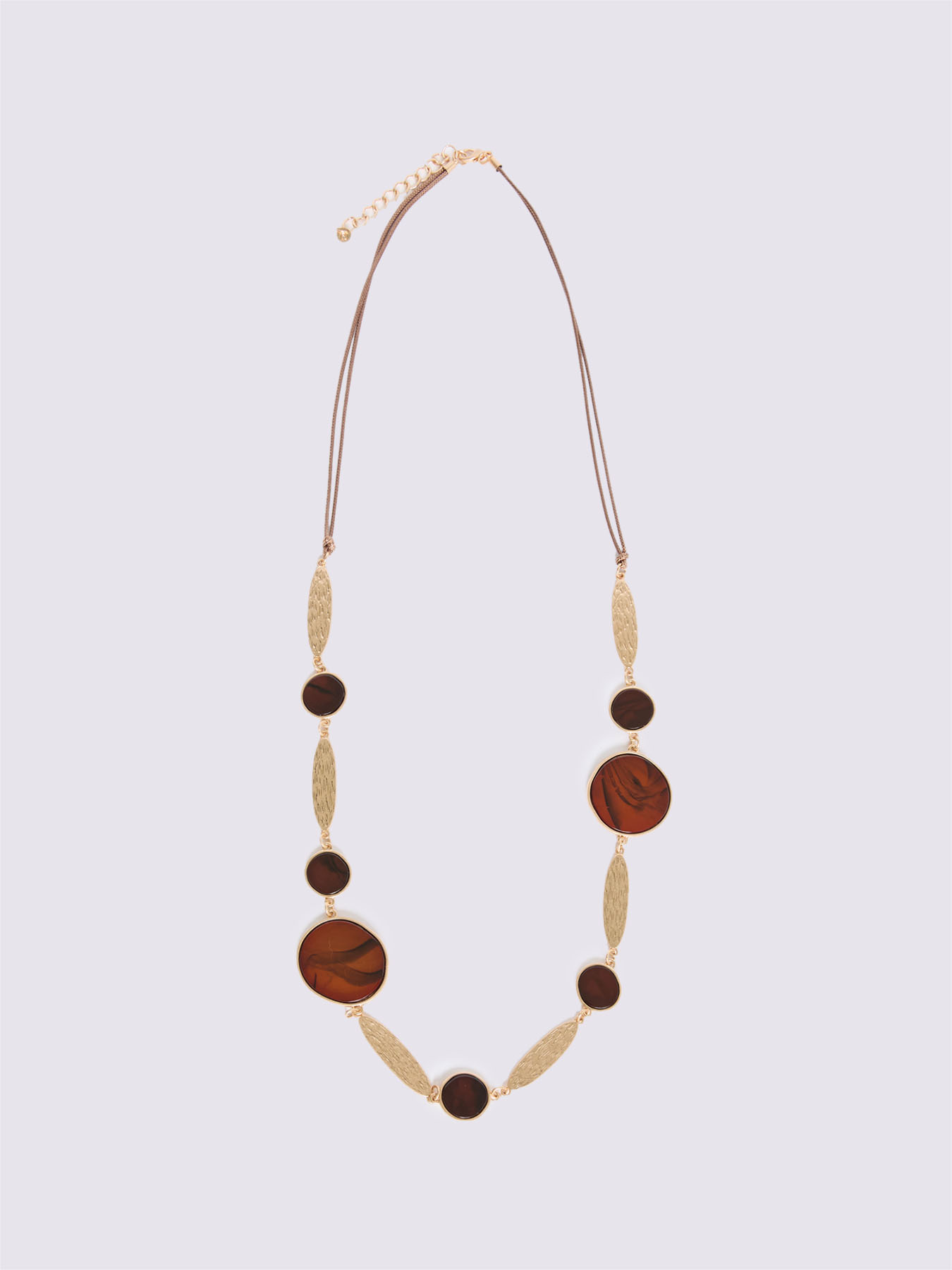 Necklace with golden pendants image number 1