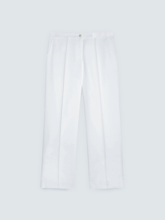 Wide Leg Trousers in fluid stretch fabric