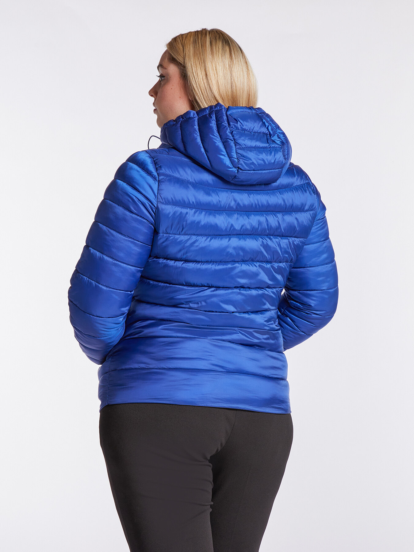 Lightweight down jacket with detachable hood image number 1