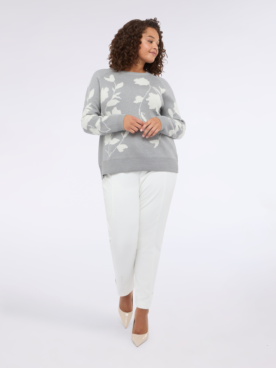 Pullover mit Blumenmuster