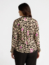 Hemdbluse mit Leopardenmuster und V-Ausschnitt image number 2
