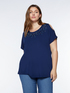 T-shirt with rhinestones and cut out details image number 0